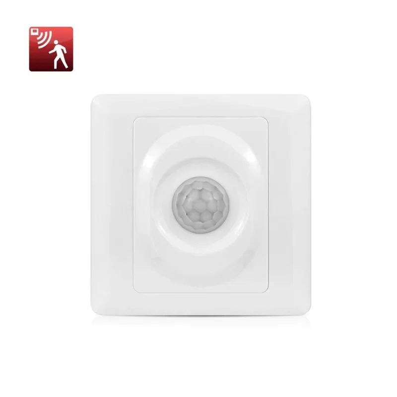 Infrared Motion Sensor Wall Mounted Sensor Motion Light Switch ON/OFF Automatic Recessed for LED Lamp Bulbs