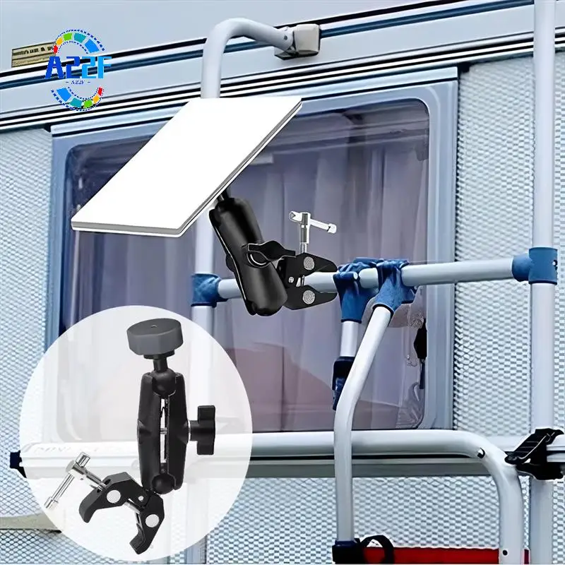 

A22F-For Starlink Mini Mount Adjustable Clamp Bracket Kit Clamp Mount For RV Ladders Roof Rack Balcony