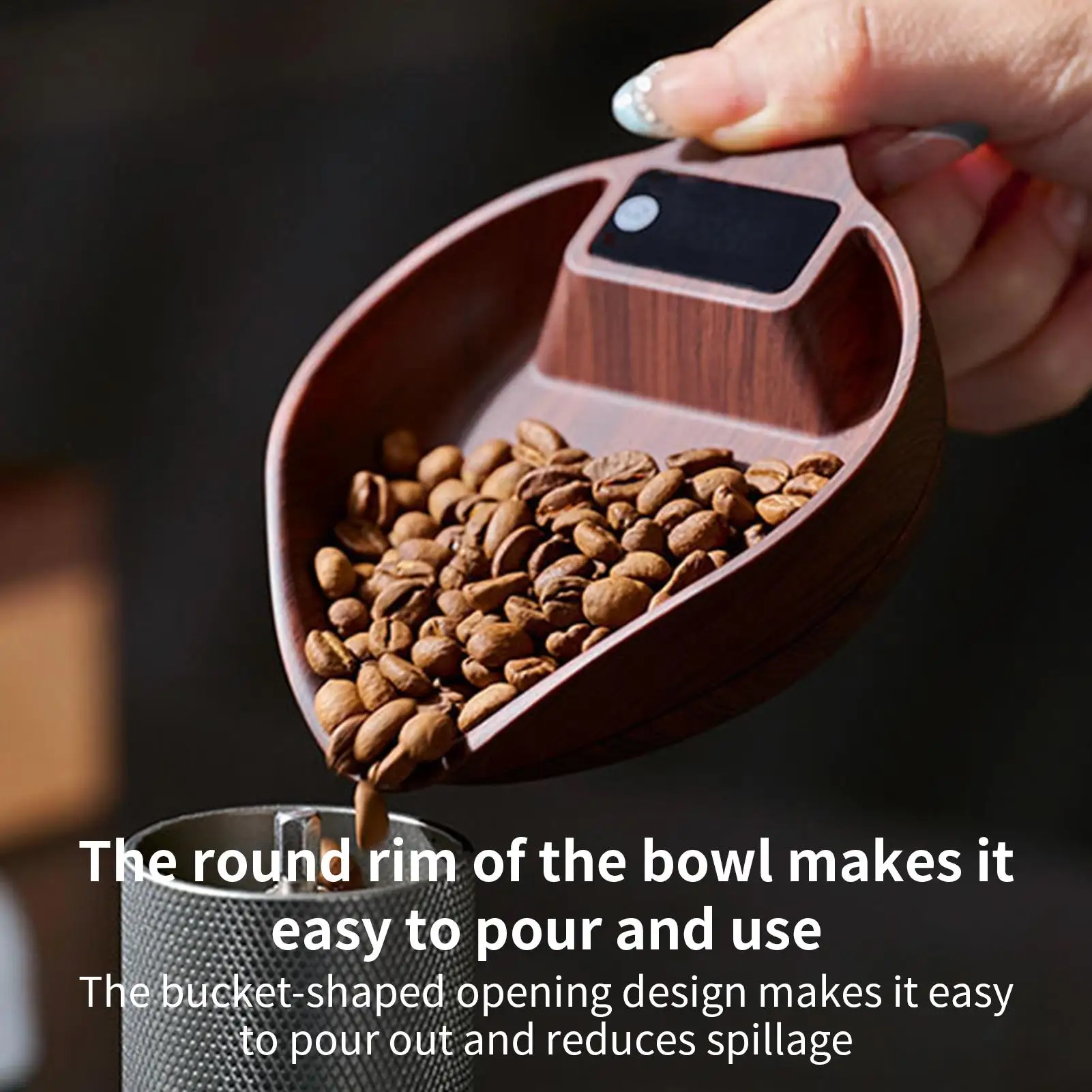 Coffee Gram Scale 0.1g Precision Kitchen Food Scale Rechargeable 1kg High Precision Measuring Accessories for Tea Coffee Food