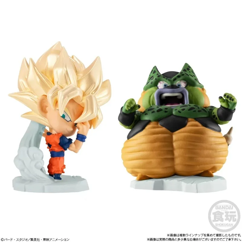 

Bandai Original Dragon Ball Shokugan Toys Super Warrior Series 09 Glorio Gogeta Trunks Cell Anime Figure Model Decoration Gifts
