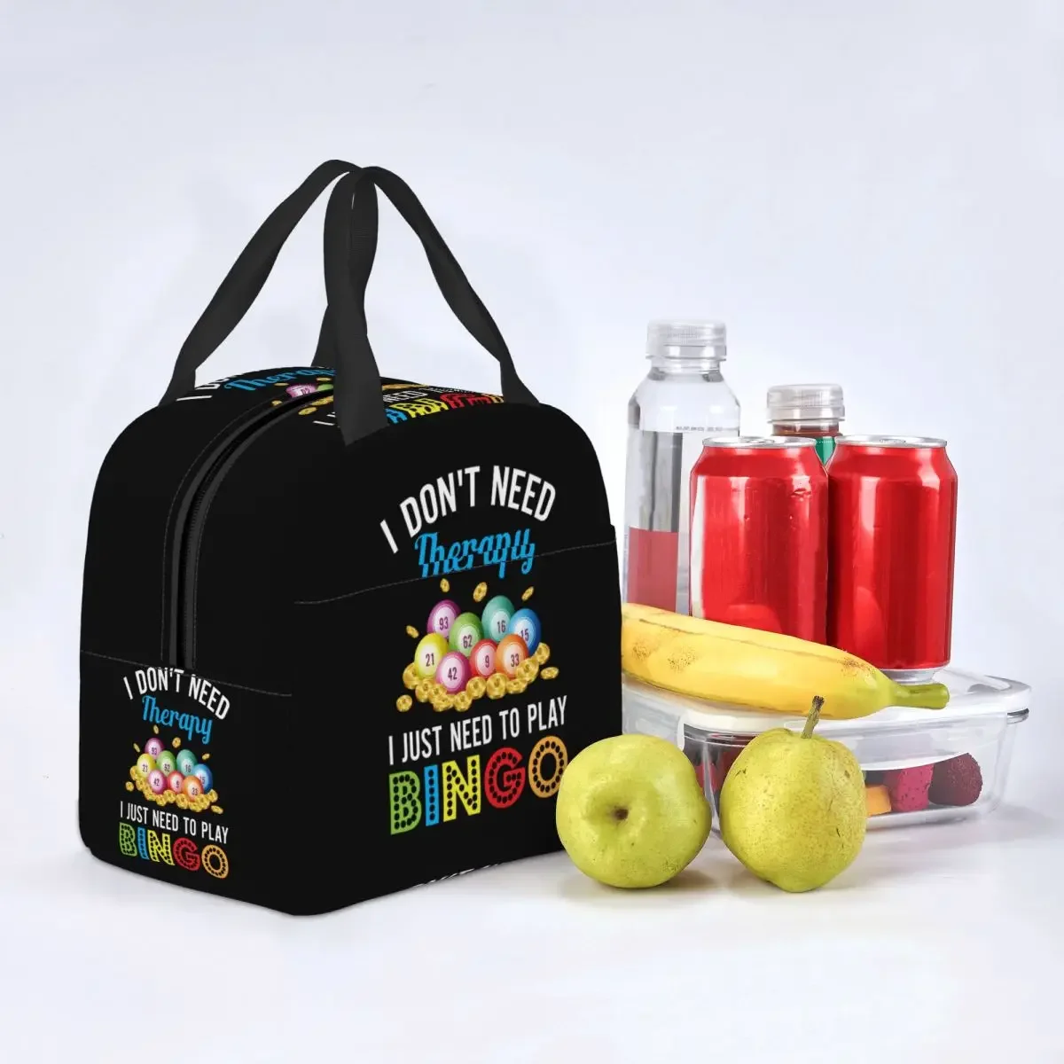 Hot Game Bingo Thermal Insulated Lunch Bag Women Resuable Lunch Container for School Office Outdoor Multifunction Food Bento Box