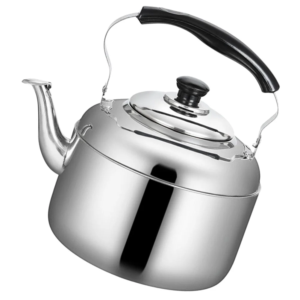 Whistling Tea Kettle With Handle Induction Cooker Stove Stainless Steel Kettle Camping Electric Loud Whistling Sounding Teapot