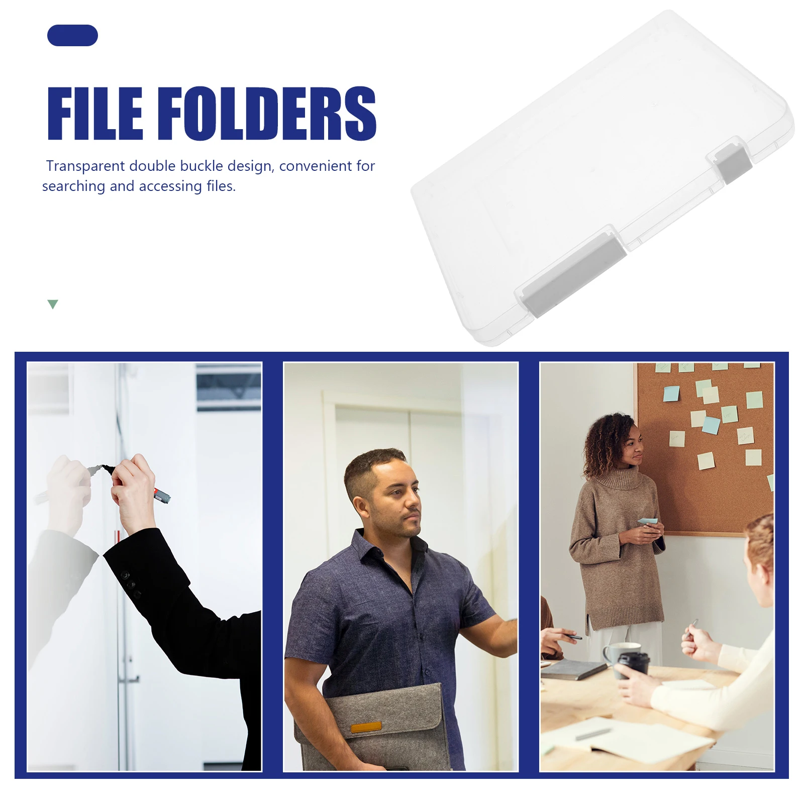 

5 Pcs Documents File Storage Box Office School Pp Stationery Certificate Organizer