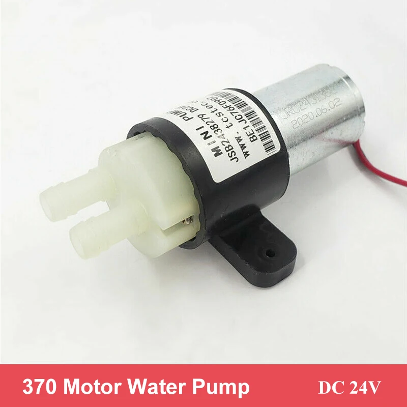 TCS JSB243827 DC 24V Micro 27mm 370 Motor Mini Water Pump Diaphragm Self Priming Pump Small Suction Pressure Pump