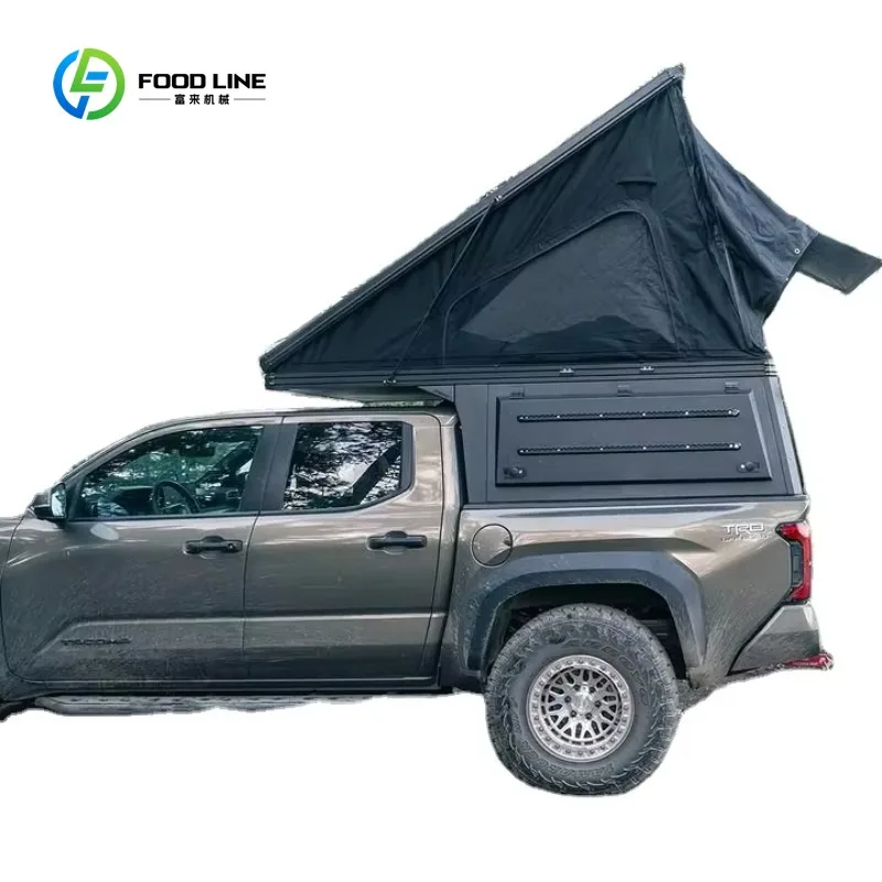 Customized 4x4 Pickup Camper Canopy with Oxford Pop-Up Roof Tent Waterproof CE Certified for Off-Road Camping