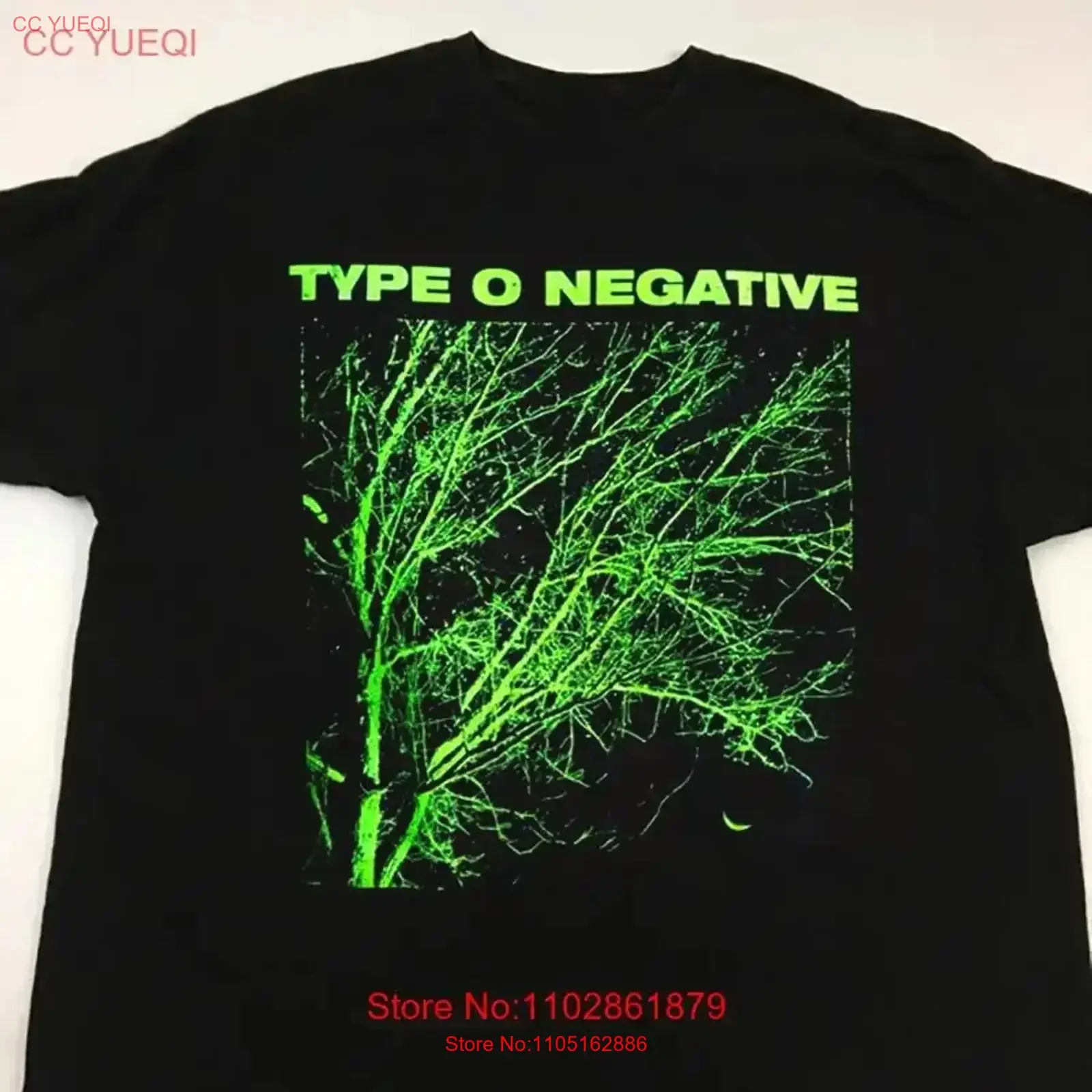 Type O Negative Tree Black Cotton T Shirt C061 vintage Washed Stylish Versatile graphic Casual Slightly vintage Washed