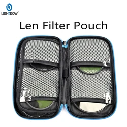 Lightdow Lens Filter Bag Portable Camera Lens Filter Pouch for 49mm-77mm ND UV CPL Camera Lens Filter Holder Wallet Case