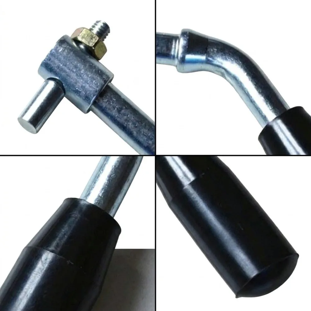 Replacement Furnace Door Handle for Heating Stove Boiler with 0.95cm or 1.1cm Diameter Metal+Plastic Construction