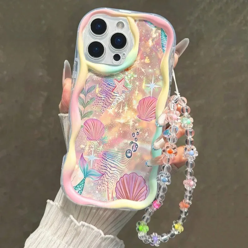 Farbige Ozean-Muschel Silikon-Handyhülle für Samsung Galaxy A56 A55 A37 A36 A27 A26 A16 S26 S25 S24 S22 S23 Ultra Plus FE Cover