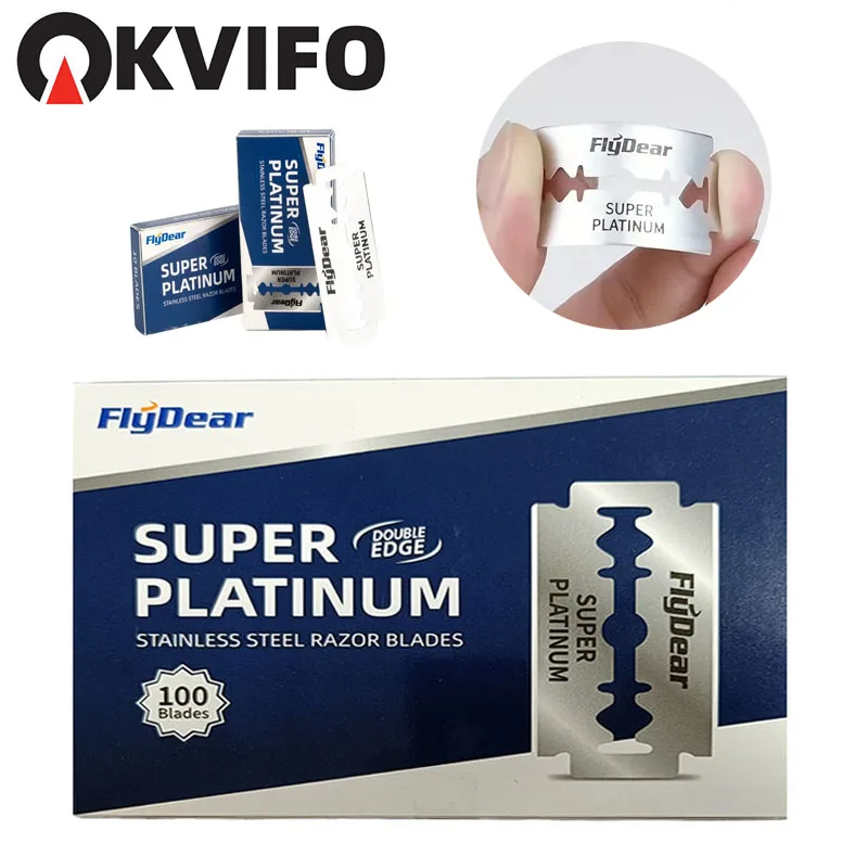 

NEW 10-1000 PCS Stainless Steel Material Durable Barber Shaving Blade Double Edge Safety Razor Extra Stainless Blades