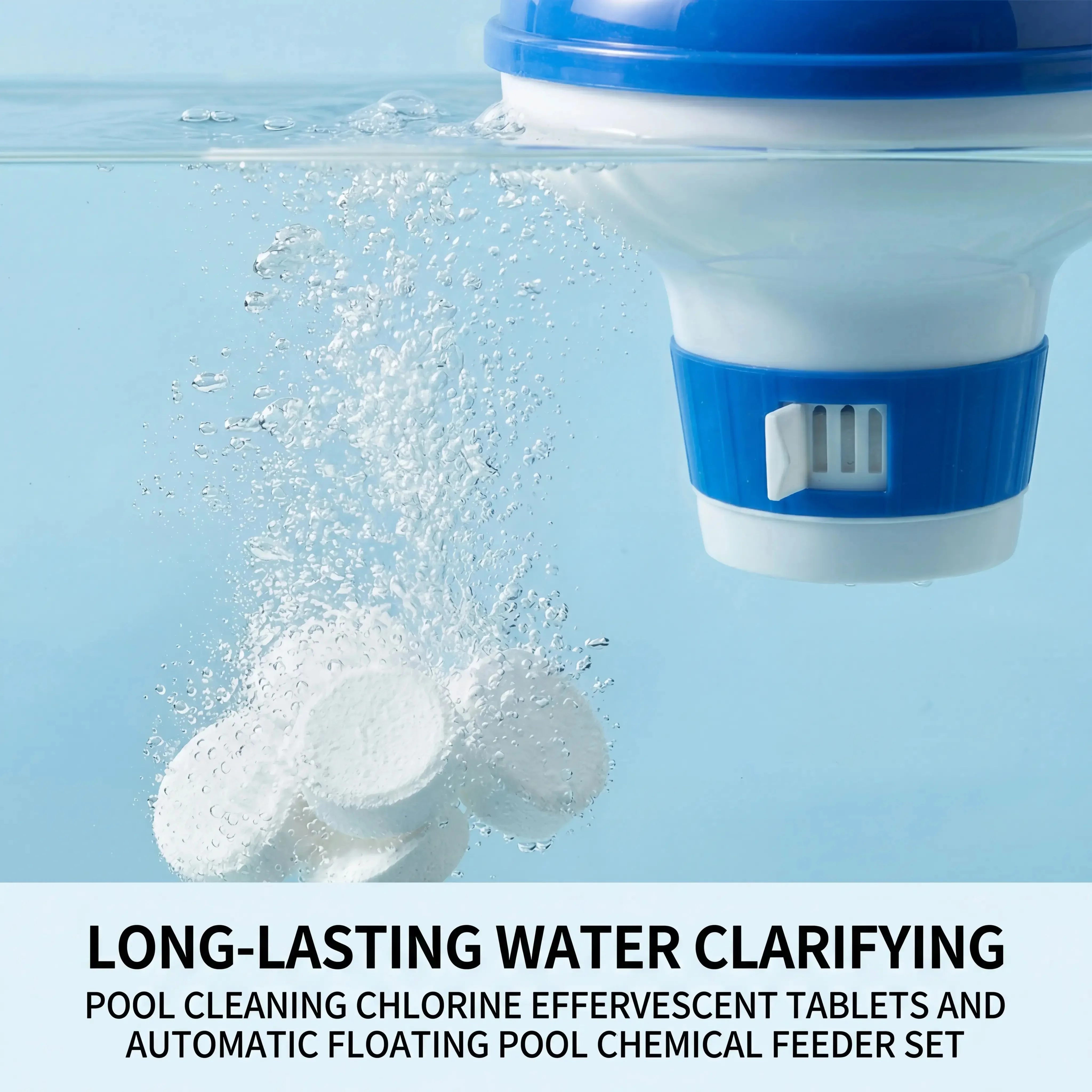 Schwimmende Behälter für Schwimmbadreinigung, schwimmender Chlormittelspender, Sterilisator, Brausetabletten-Spender – Detail 8
