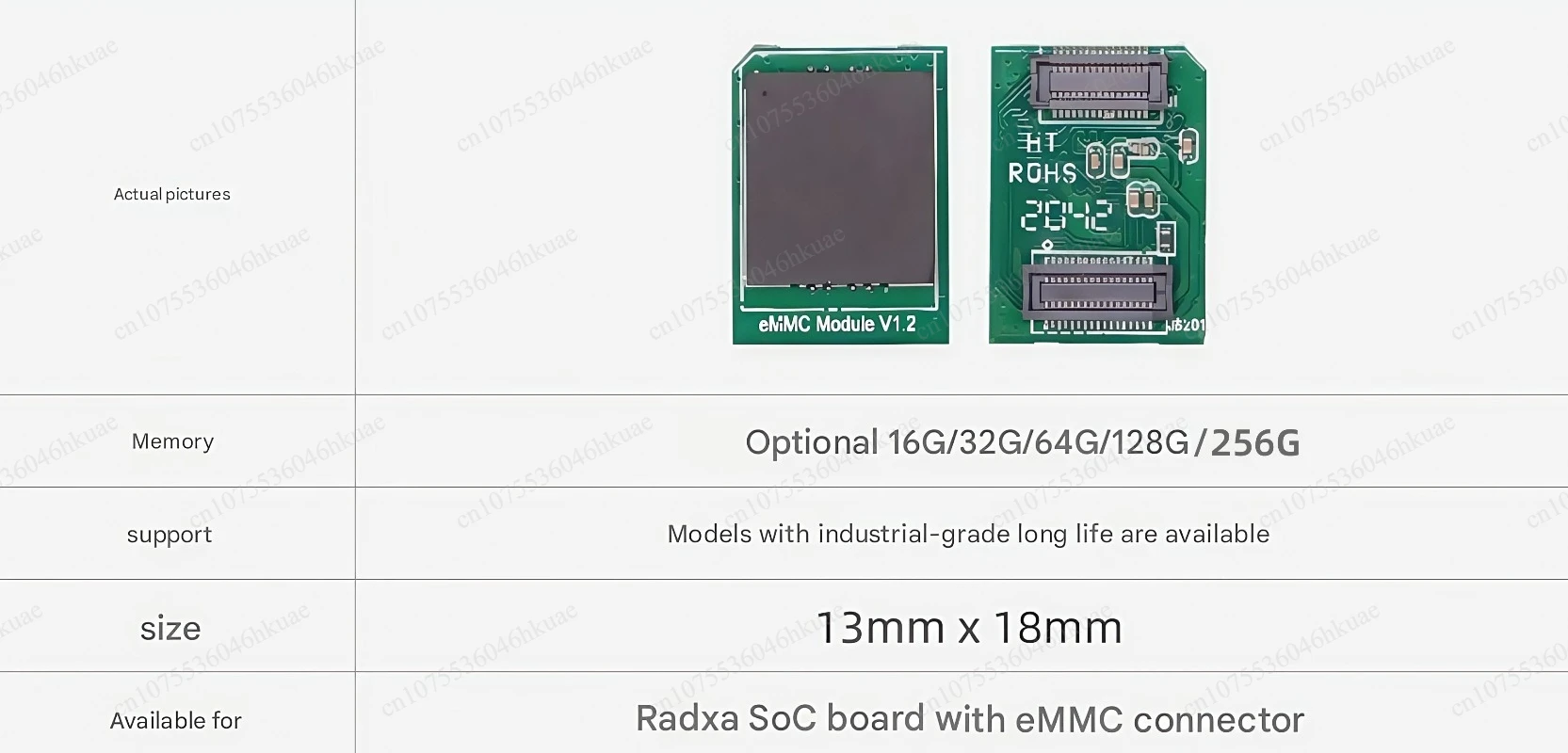 modulo-de-almacenamiento-emmc-plug-and-play-de-16g-a-256gb-memoria-integrada