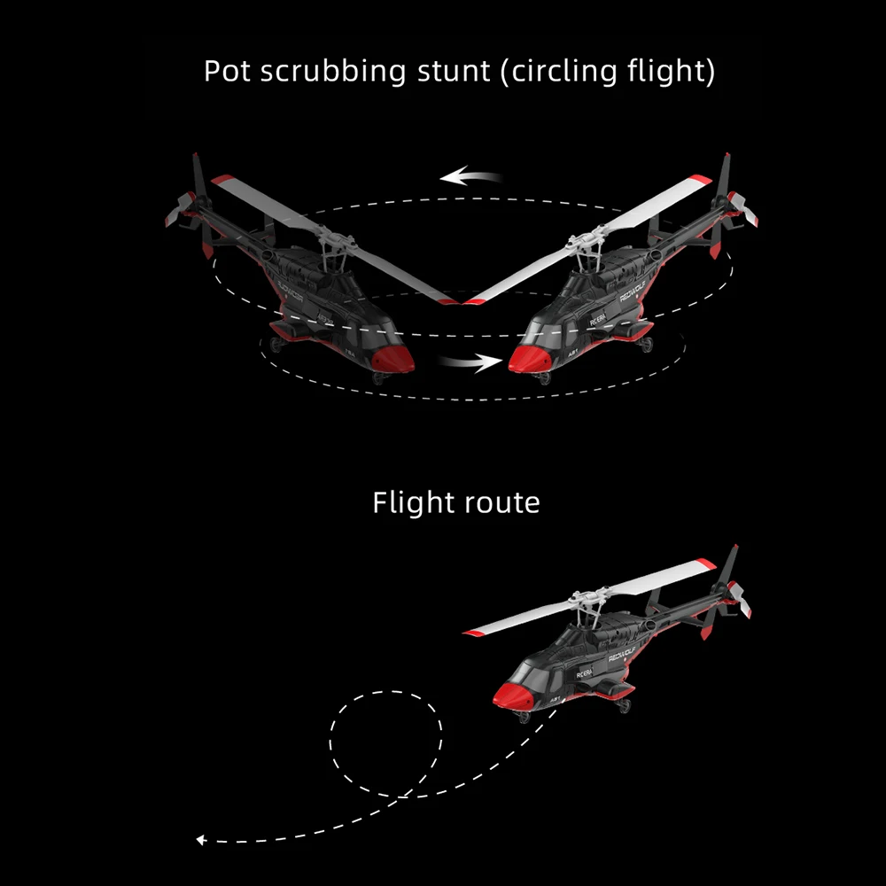 RC ERA Helicopter A61 2.4G 6-Aixs Gyroscope 4CH Altitude Hold Optical Flow Brushless Remote Control Helicopter Toy For Kid Adult