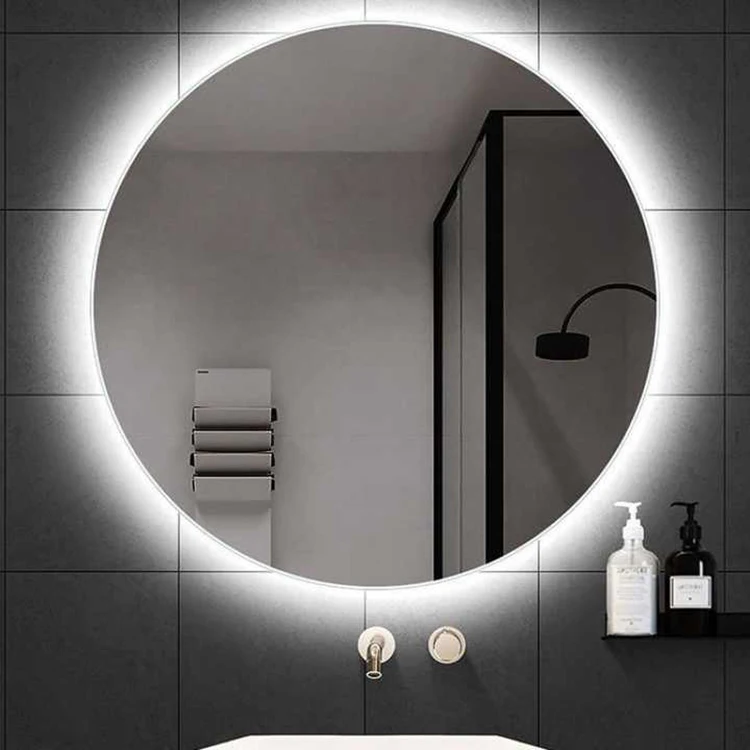 

Customized Round Waterproof Bathroom Living Room Intelligent Wall Hanging Makeup Shower Touch Screen Mirror Led Smart Mirror