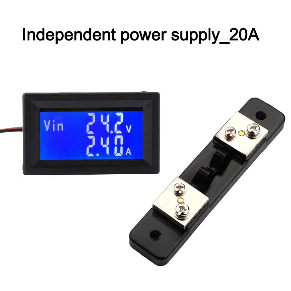 

DC5-30V 75mv Digital Display Dual Display Voltage Current Temperature Meter RS485 High Current Modbus Protocol Tool