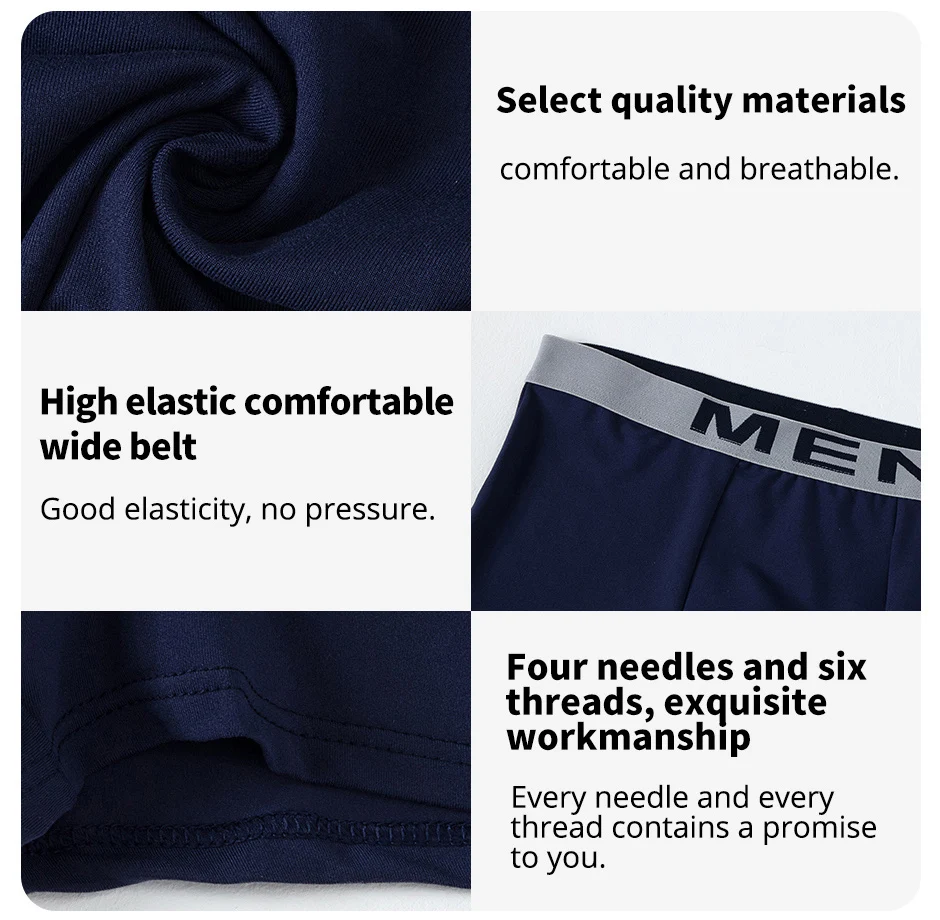 4/10 Stück Modische Bedruckte Mehrfarbige Kombinations-Unterwäsche-Shorts für Männer Jugendliche Lässige Sport-Unterwäsche Boxershorts für Zuhause – Detail 8