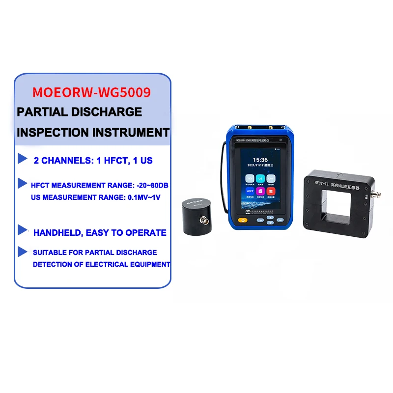 【Brand New】MOEORW-WG5009 Medium/High Voltage Ultrasonic High-frequency Current Partial Discharge Inspection Instrument