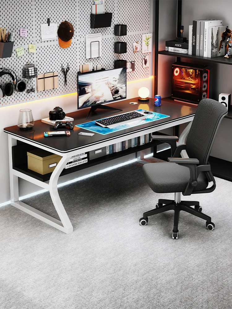 

Computer desk Desktop Home bedroom E-sports table chair set Student writing desk Simple modern desk