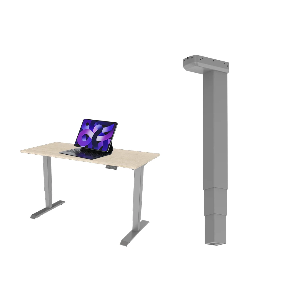 Height Adjustable Table Leg 3 Stage Steel Frame Metal Desks Foot Electric Lifting Column