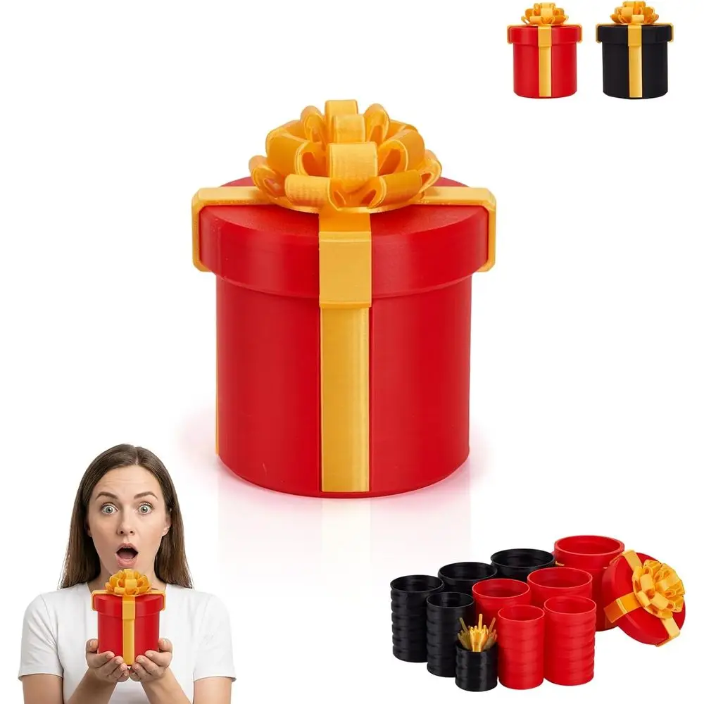 

4.72 in Gotcha Box, 3D Printed Prank Mystery Box or Men Women, Annoying Nesting Git Boxes with La Puta Caja Broma, Surprise Birt