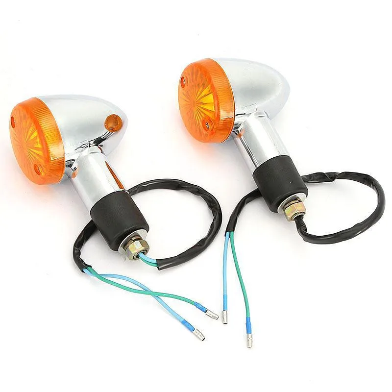 

4 шт. мотоциклетные янтарные сигнальные лампы поворота Bullet для Honda Shadow Saber VT VF 700 750 1100