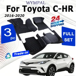Leather Car Floor mats for Toyota C-HR CHR 2016 2017 2018 2019 2020 Carpets Rugs Pads Interior Parts Accessories