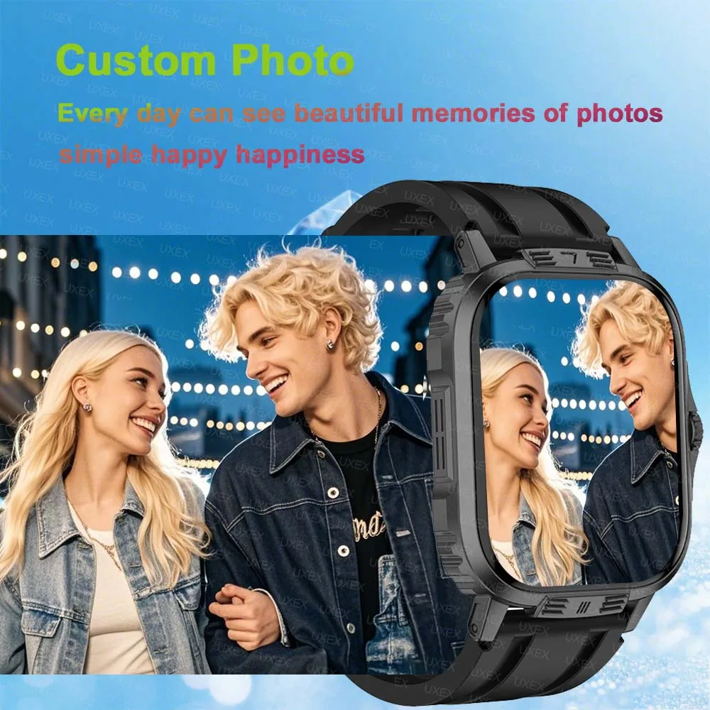 Businesst Smartwatch Man 2.01 HD Bluetooth Call Game Christmas Gift Health Tracker Clock Custom Photo Global Version Watch Sport