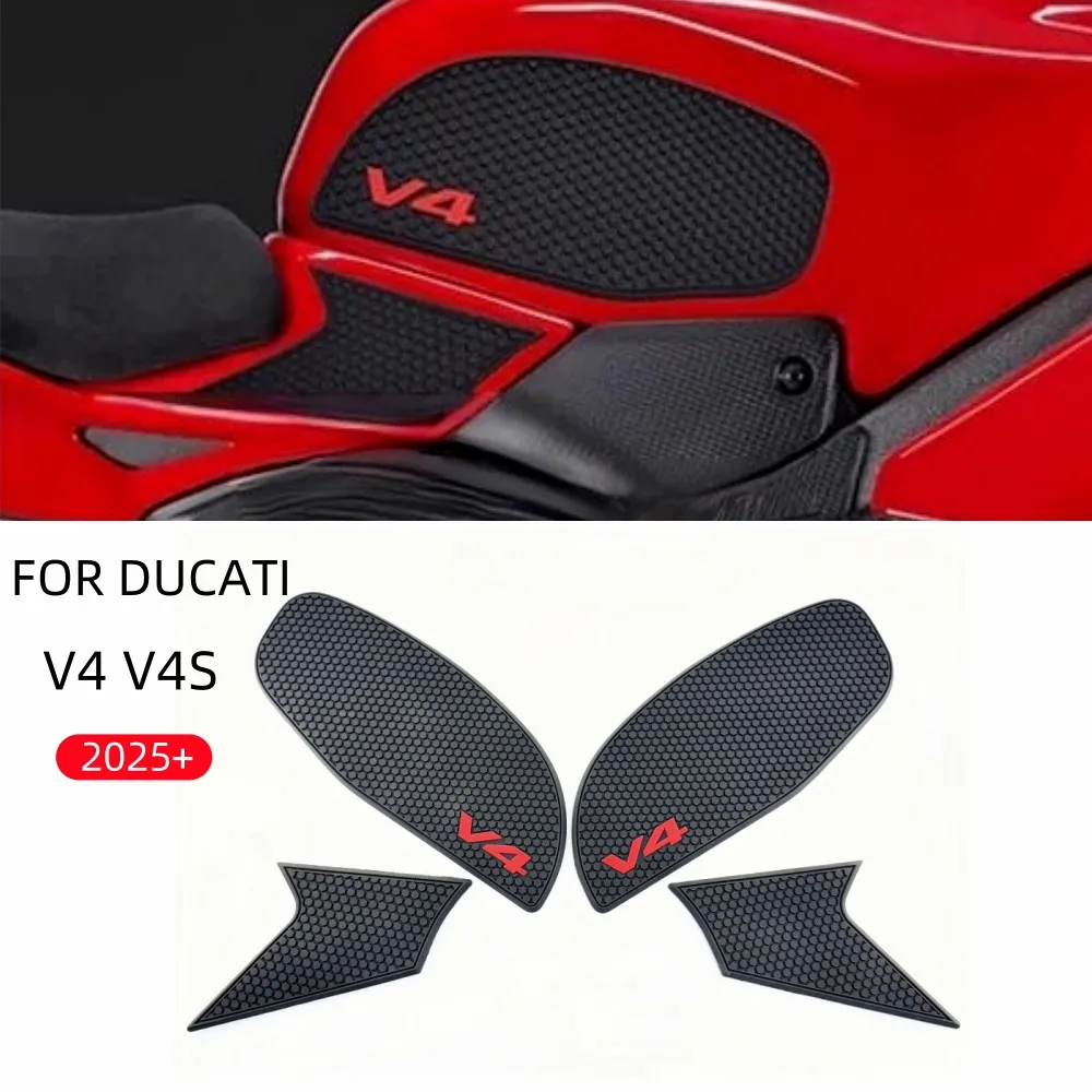 

Motorcycle Fuel Tank Anti Slip Sticker For DUCATI Panigale V4 V4S 2025+ Anti Slip Side Fuel Tank Protection Pad Modification