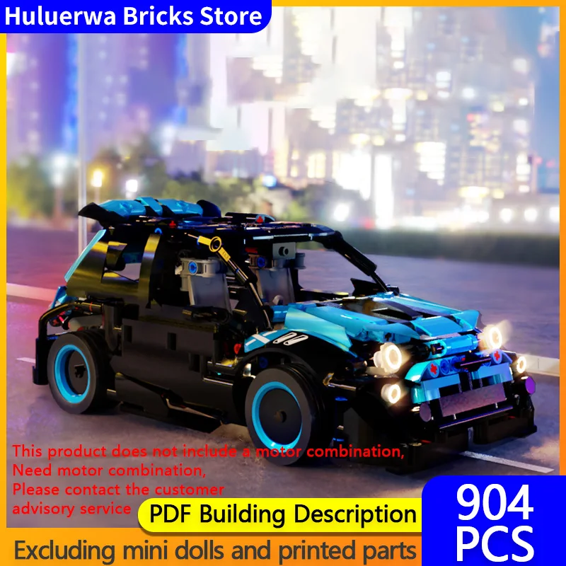 

Speed Racing Car Model MOC Building Bricks Agile Small Hatchback Racing Car Modular Technology Gifts Holiday Assemble Toys Suit