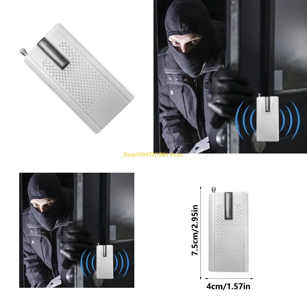 

K0EA 315MHz/433Mhz Alarm Detector for Home Security Vibration Alarm with Wireless Vibration Door Sensors Alarm