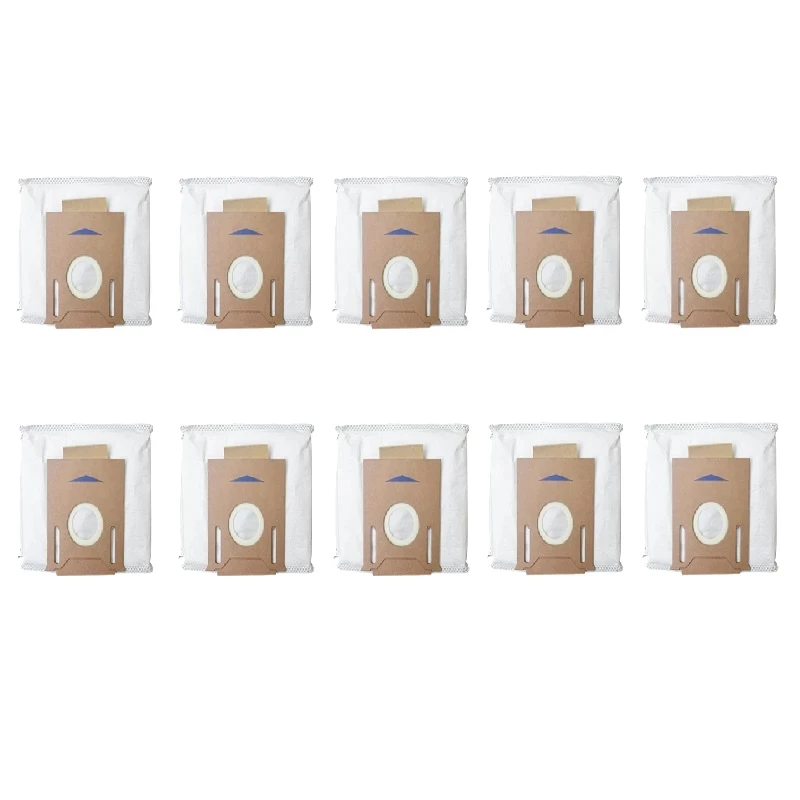 10 Pcs Leakproof Dust Bag for ECOVACS DEEBOT OZMO T8/T8AIVI Robot Vacuum Cleaner Replacement Accessories Parts Kits