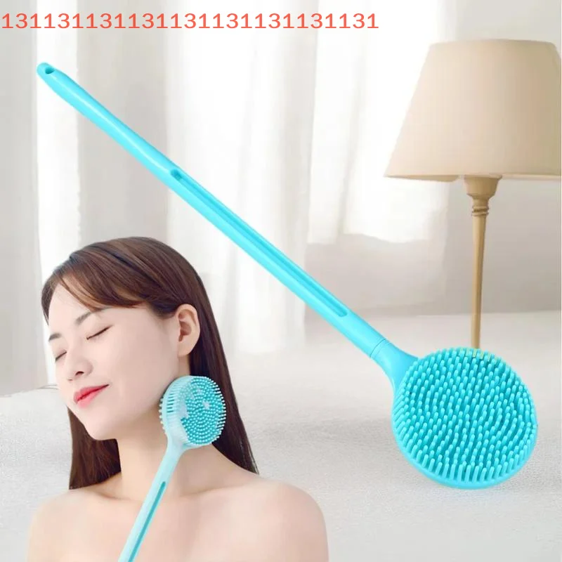 

Long-Handled Double Sided Silicone Exfoliating Brush for Deep Body Cleaning and Massage