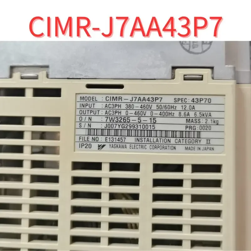Second-hand Inverter 3.7KW 380V CIMR-J7AA43P7 test OK