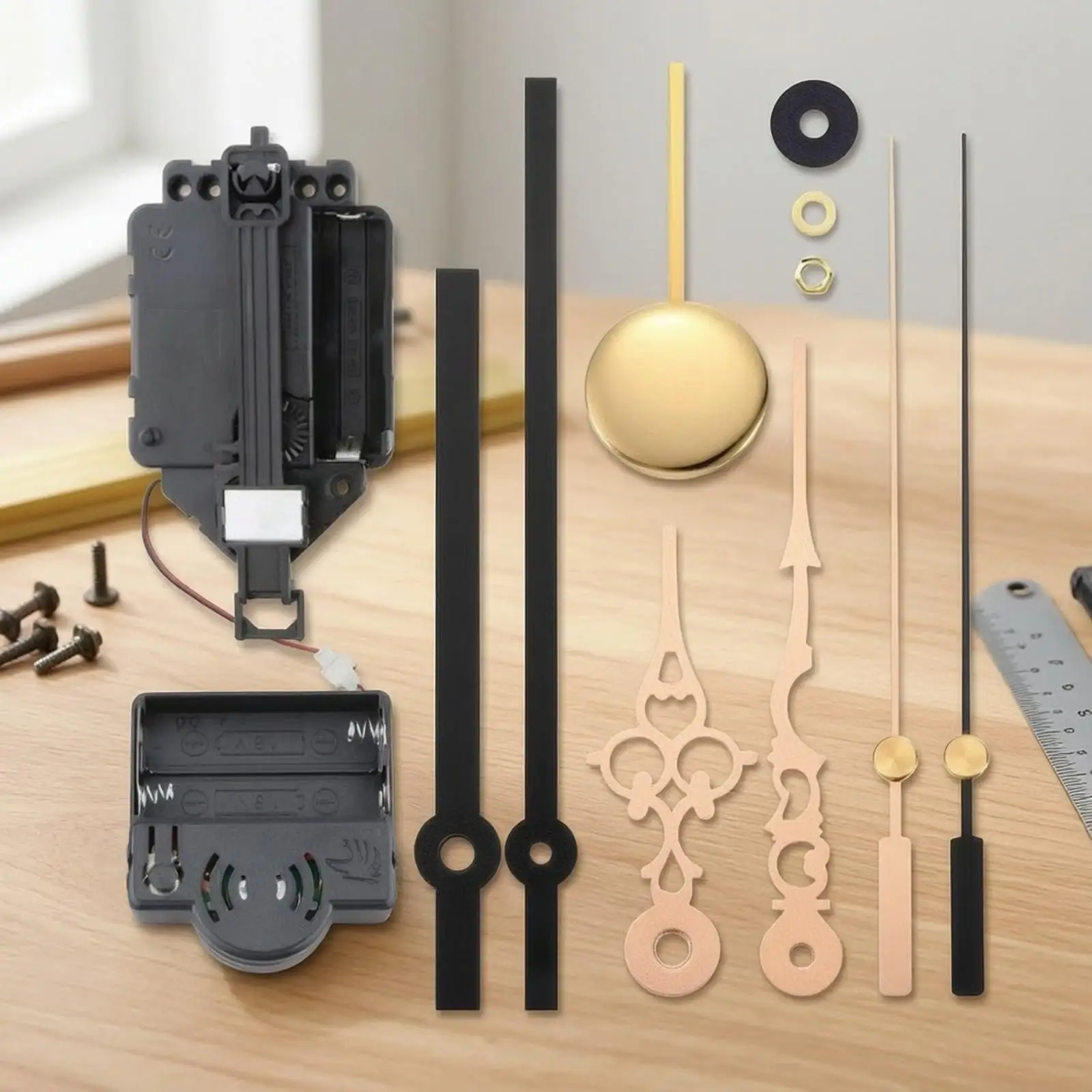 Quartz Clock Movement with Chime Connector Battery-Operated for Home Projects