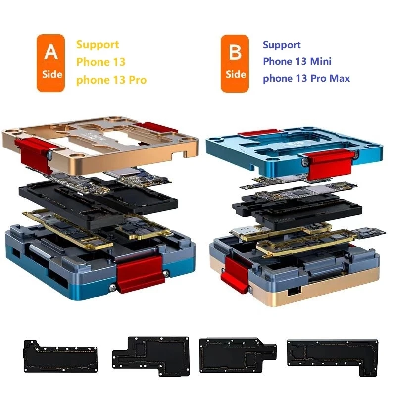 

XINZHIZAO FIX-13 EEPROM Programmer iSocket Motherboard Layer Tester Fixture For iPhone X-13 Pro Max Read-write Chip Test Stand