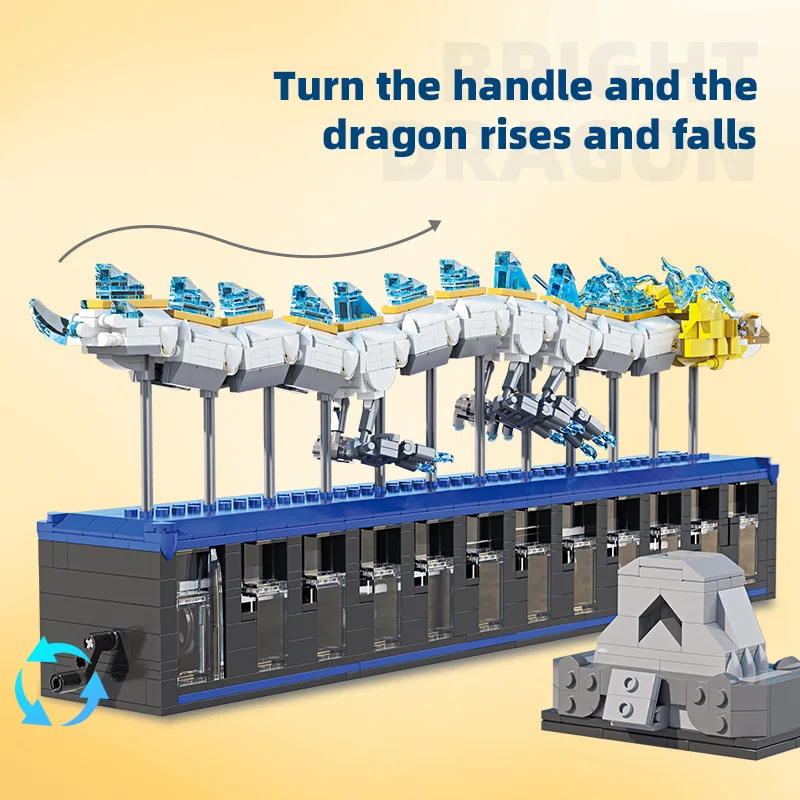 Moc clássico jogos sagrado dragão branco blocos de construção conjunto fantasia criatura místico dragão modelo tijolos decoração brinquedo crianças presente