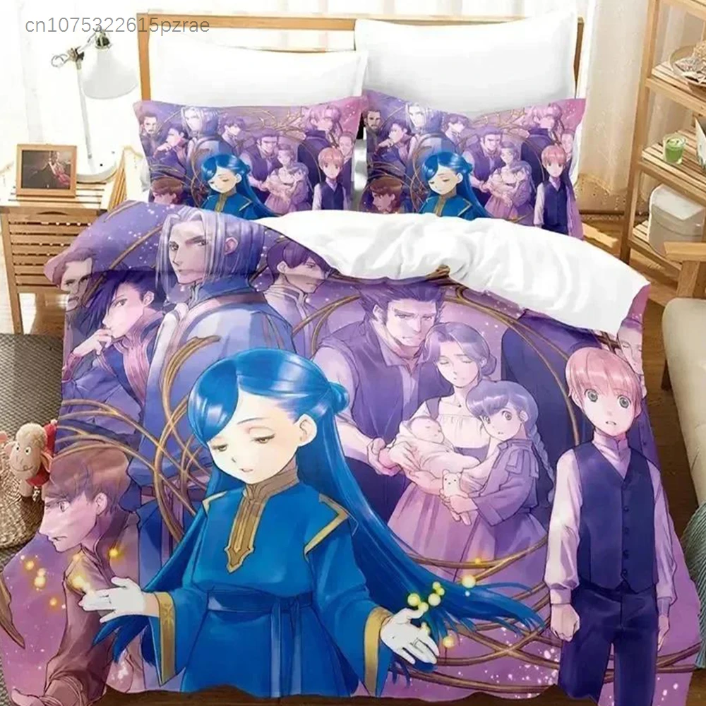 3D Print Ascendance Of A Bookworm Anime Bedding Set Bedroom Soft Modern Bedspreads Comefortable Duvet Cover Quilt Pillowcase