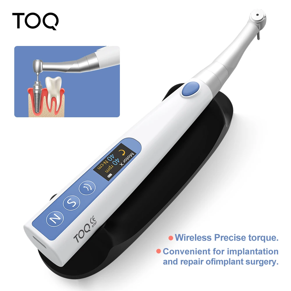 

Dental Universal Electric Wireless Torque 360° Rotated Driver Implant Torque Wrench to 55N Newly one Dental oral Equipment