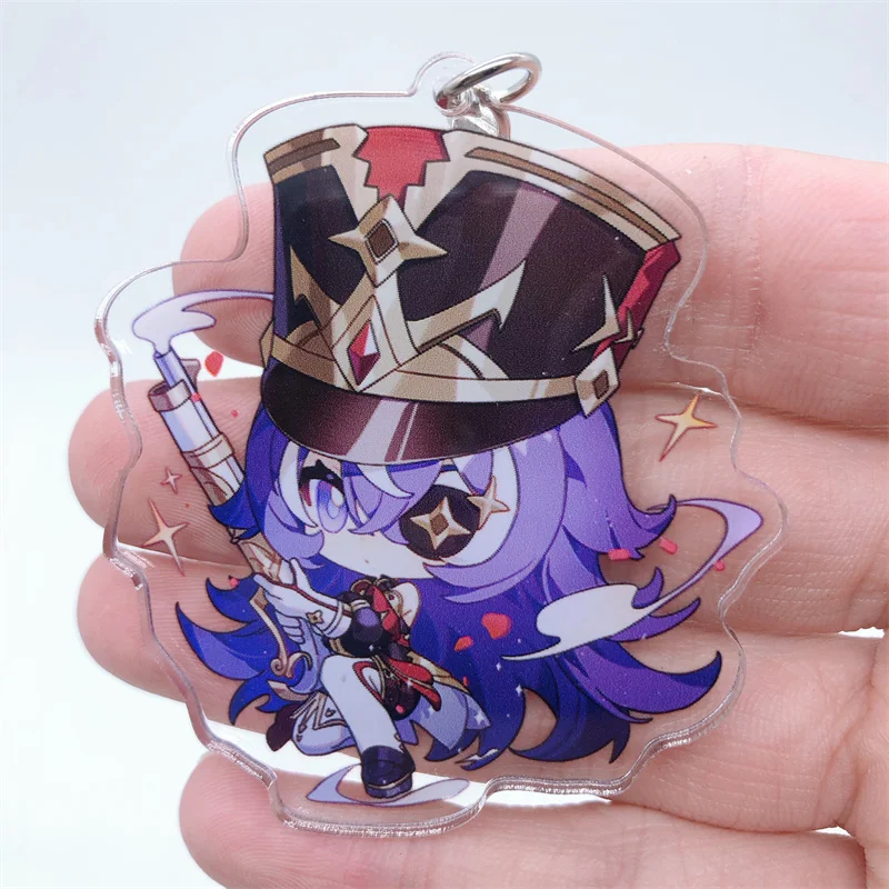 SENSHIN IMPACT-Porte-clés de jeu d'anime, accessoires de jeu Chiori, pendentif cosplay, badge, ensemble de 8 pièces