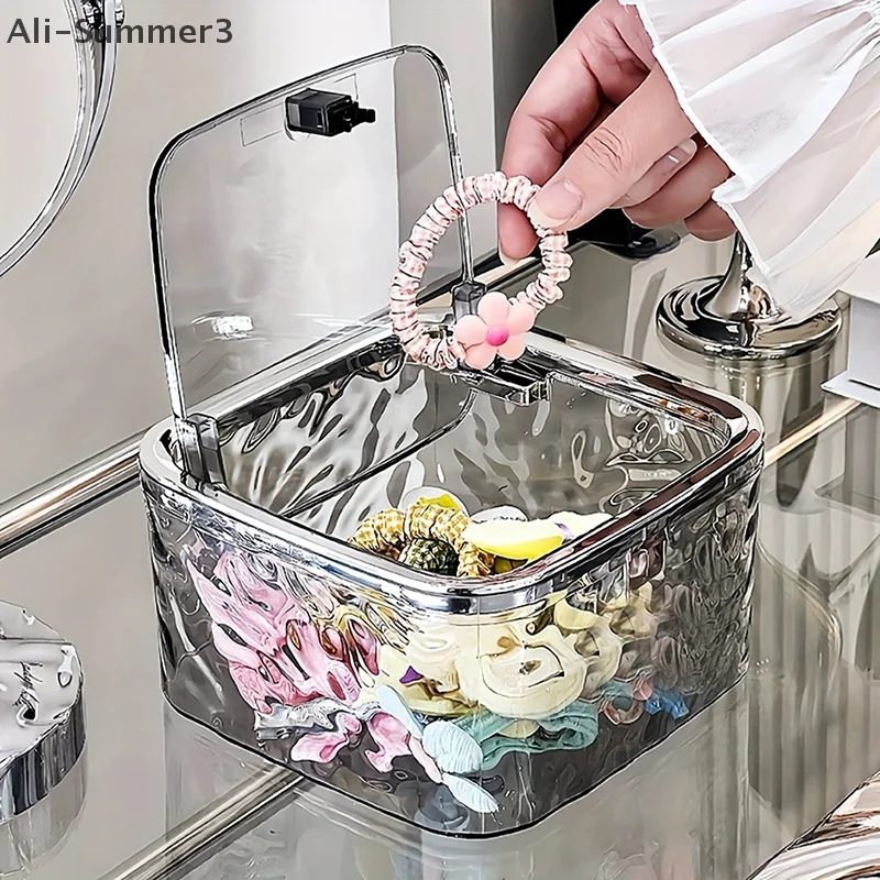 حلقة الشعر إكسسوارات الشعر المنظم صندوق تخزين اكسسوارات الحمام مجوهرات ماكياج القرطاسية حقيبة للتخزين