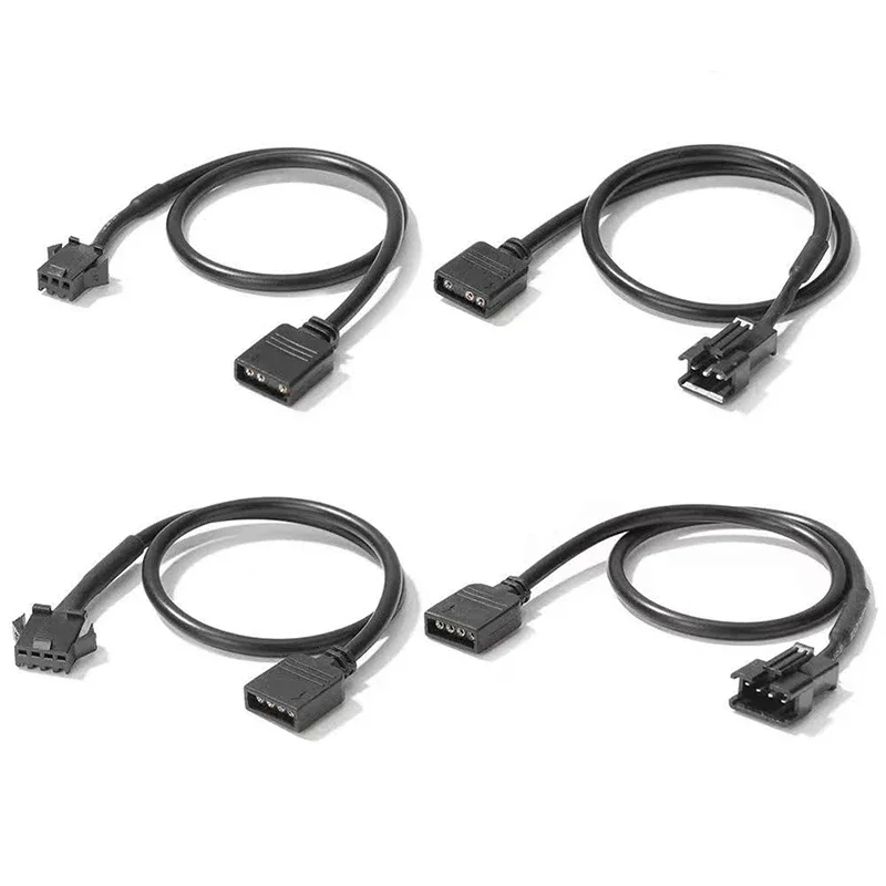 1/3/5PCS 5V 3Pin to 3Pin VDG/SM/3Pin ARGB SYNC Adapter Cable Extension Wire for AURA AS-US/ Motherboard SYNC PC Accessories