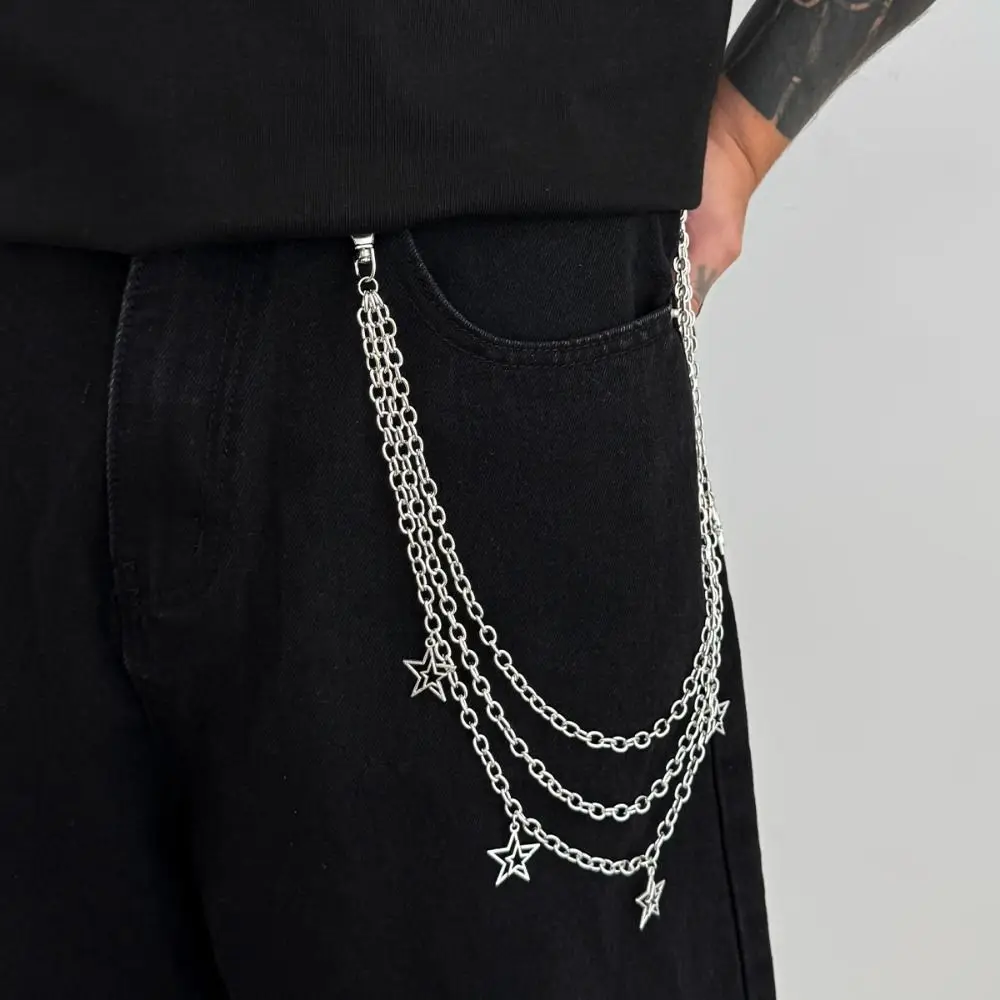 الإبداعية المعادن الصليب قلادة المحفظة سلسلة متعدد الطبقات هيكل الصليب قلادة متعدد الطبقات سلسلة السراويل المعدنية المفاتيح هدية