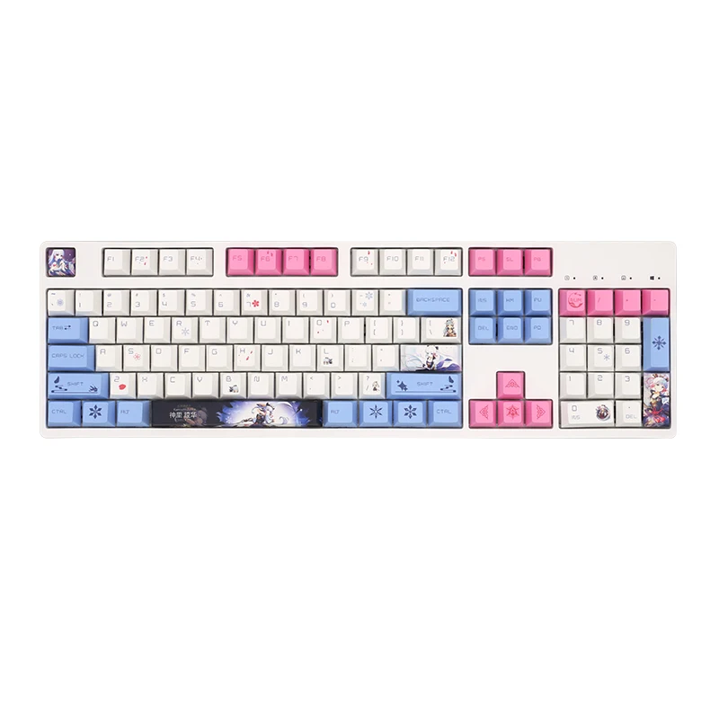 GMKY Genshin Hu Tao Nahida Color Keycaps PBT Dye-Sublimated CHERRY Profile For Filco/DUCK/Ikbc MX Switch Mechanical Keyboard