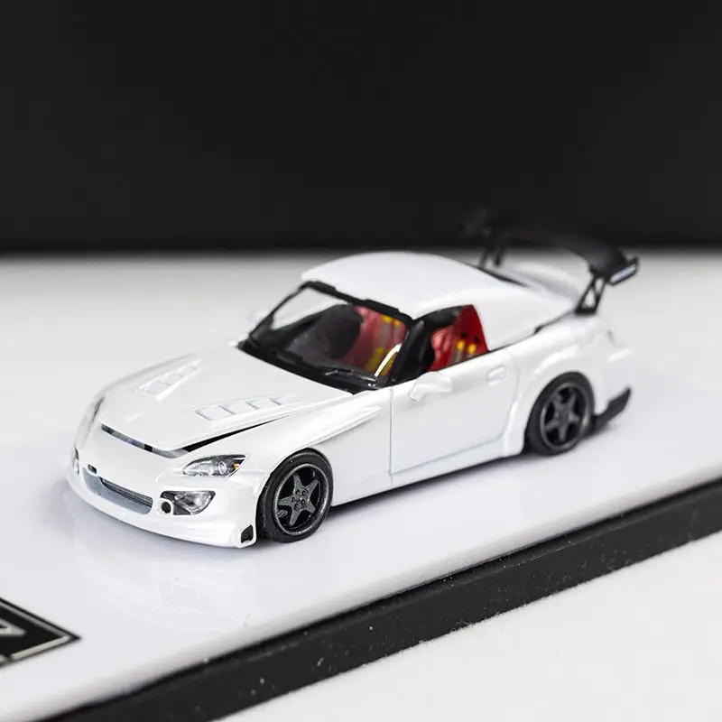 

Литой под давлением MT масштаб 1:64 Honda S2000 ложка гоночный сплав модель автомобиля Коллекционная игрушка подарок сувенир дисплей орнамент