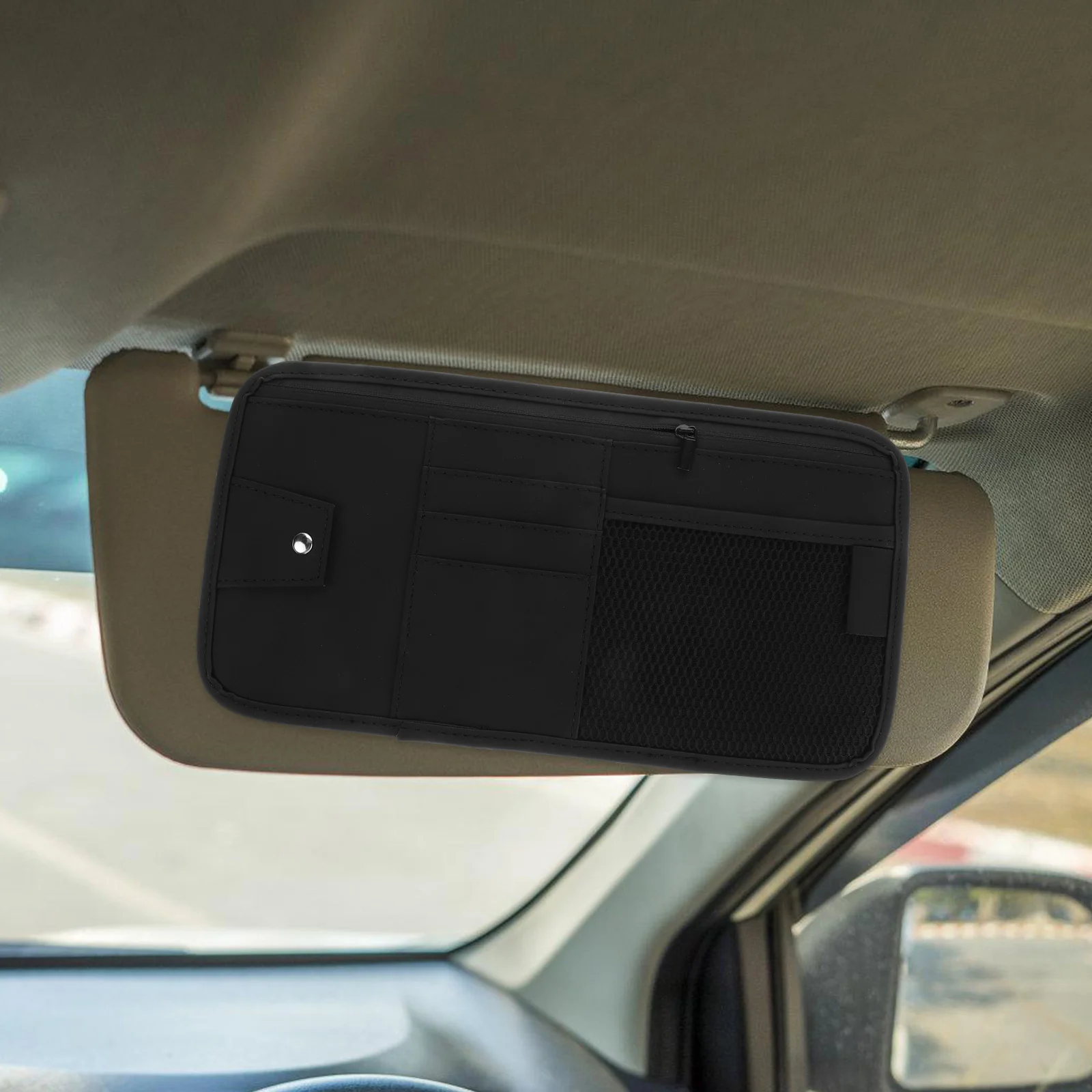 

Glasses Clip Visor Card Holder Sun Accessories ganizer Truck Bag Interior Partitioned Eyewear Storage