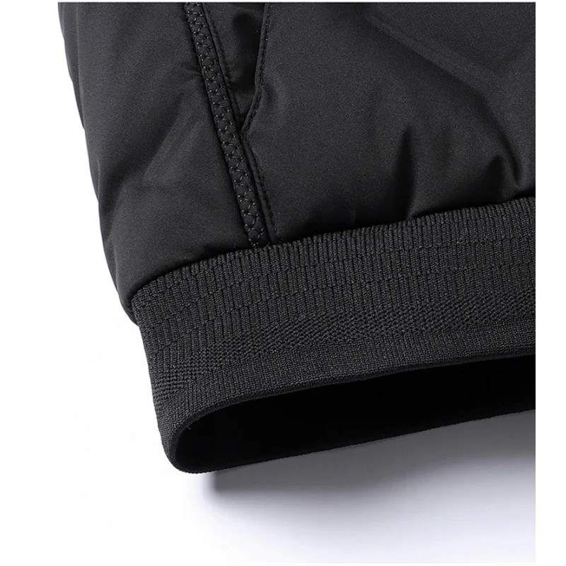 New Men's Autumn Winter Fashion Casual Baseball Jacket Men Stand Collar Solid Warm Windproof Zipper Overcoat Male Bomber Jackets