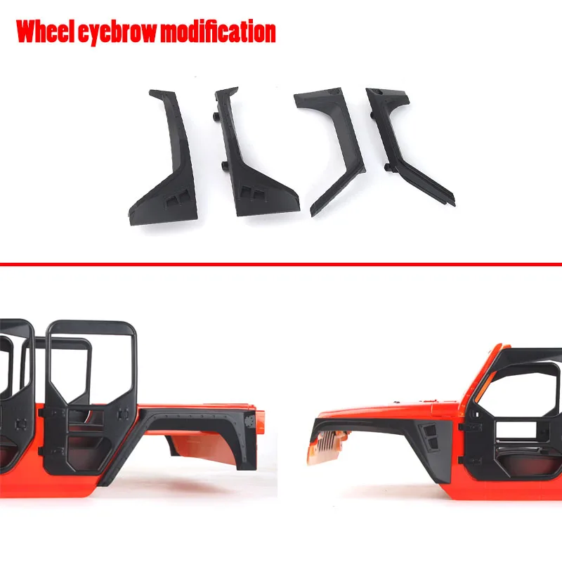 

DIY Modified Car Shell Wheel Eyebrows for 1/10 RC Crawler Car Traxxas TRX4 Defender Bronco AXIAL SCX10 RC4WD D90 Upgrade Parts