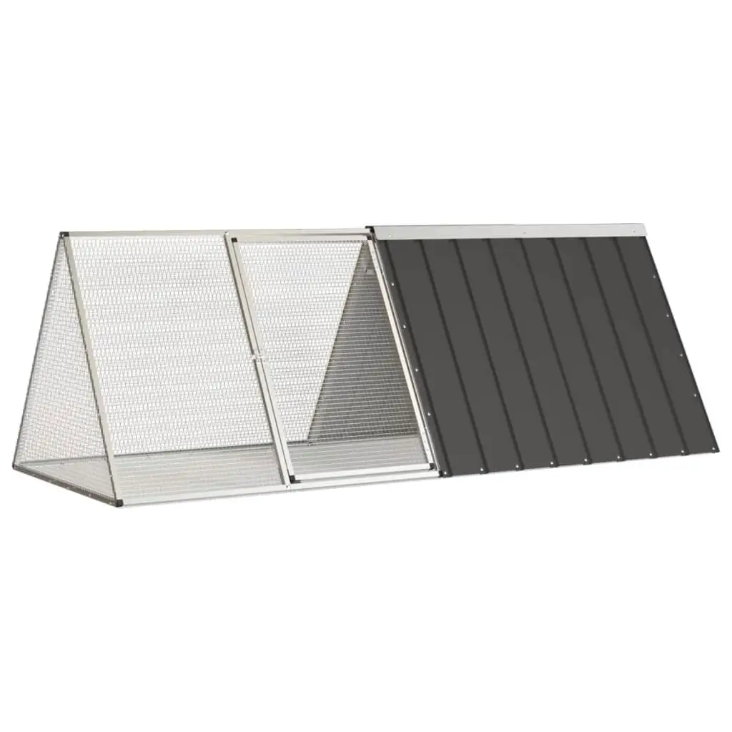 

79.3x31.7x28 Rabbit Cage - Durable Galvanized Steel in Anthracite Color