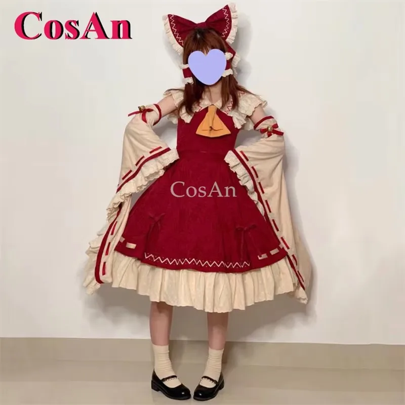 Disfraces de Cosplay de Hakurei Reimu del popular juego Touhou Project, vestido elegante y hermoso para fiestas y juegos de rol, tallas S-XL