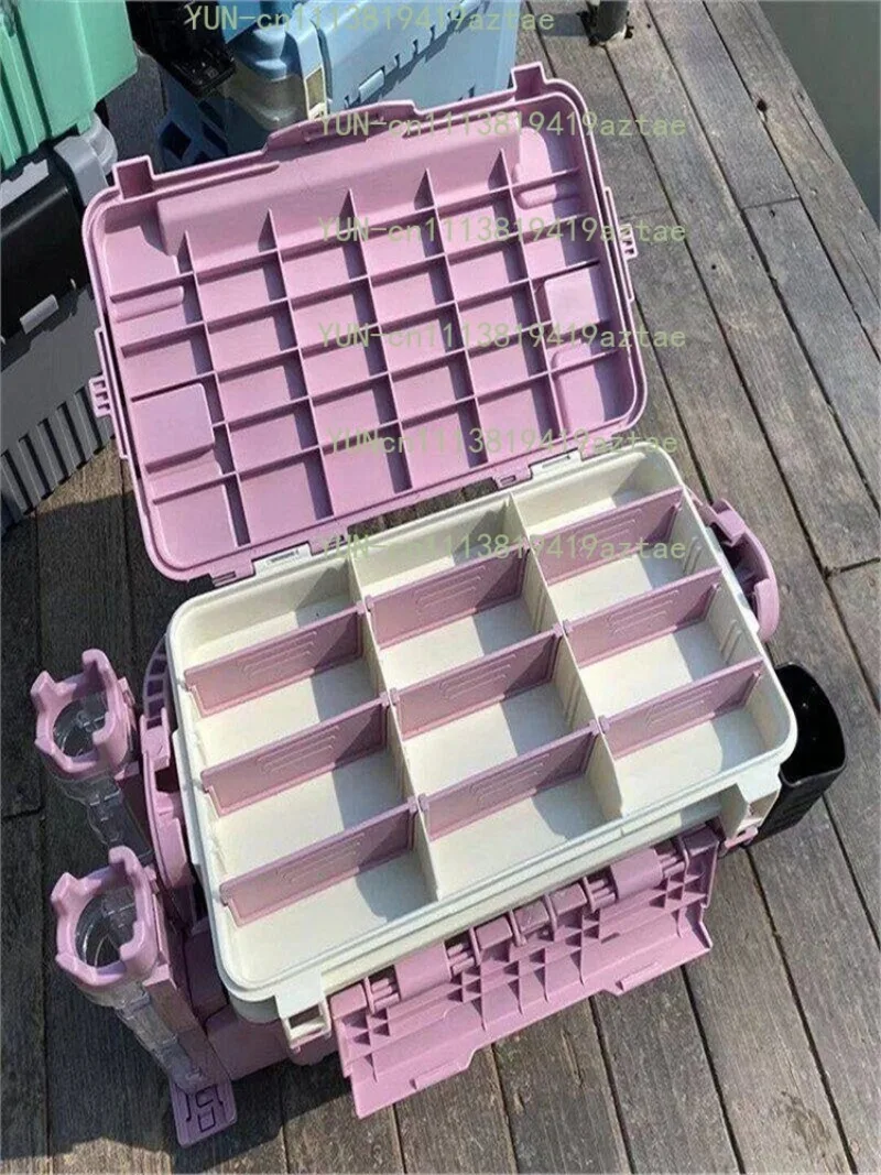 Ultra-Light Thickened Fishing Box with Rod Storage Multi-Functional Seabass Fishing Gear Can Be Sat on for Bank And Surf Fishing